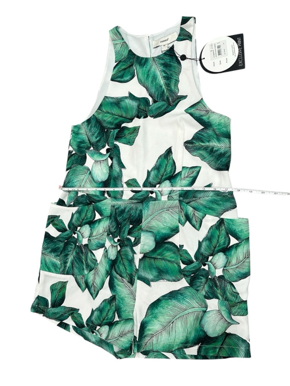 Cameo Collective Second Song Palm Leaf Romper NWT XS Formerly C/MEO Tropical - Picture 10 of 12